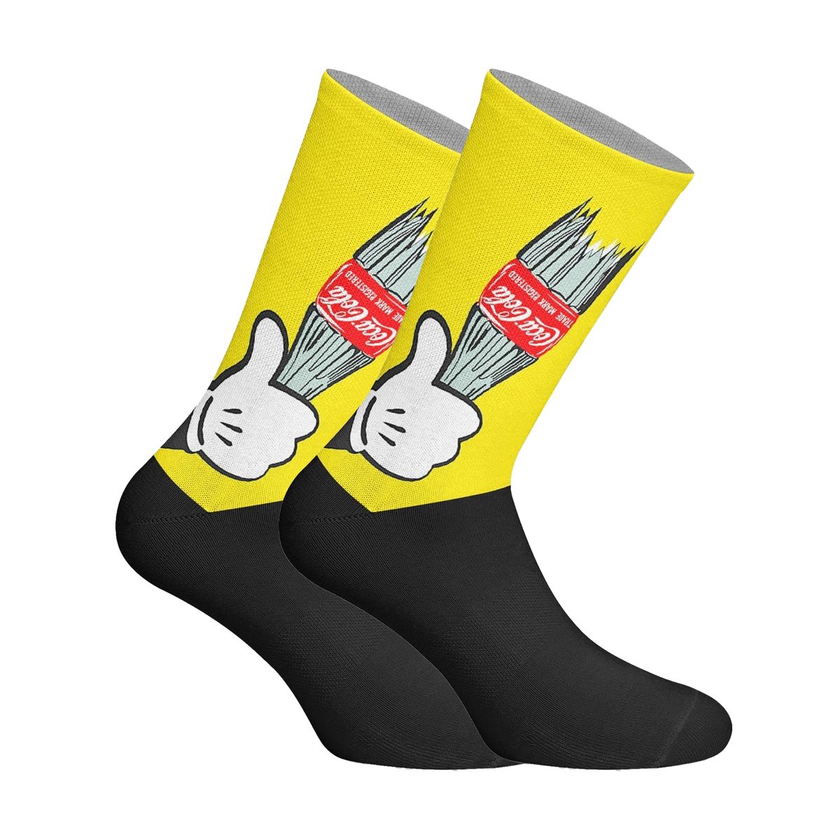 Originelle Crew-Socken mit Comic-Grafik