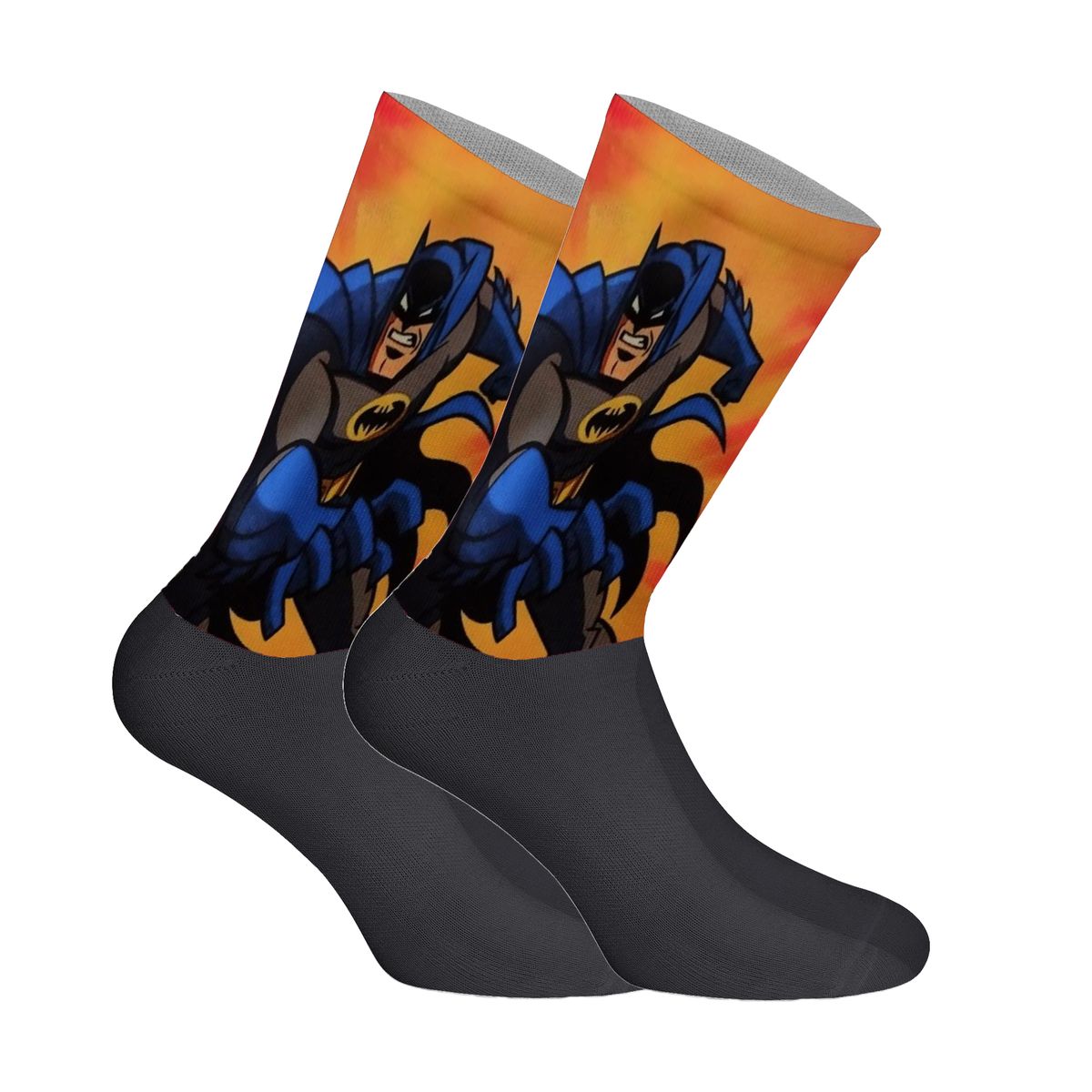Batman Action-Grafik Crew-Socken