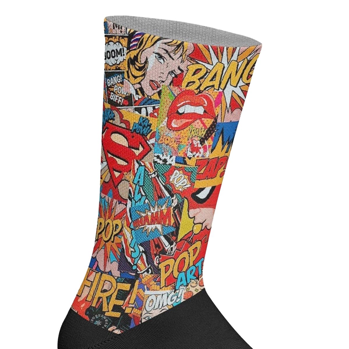 Comic-Collage Pop-Art Socken