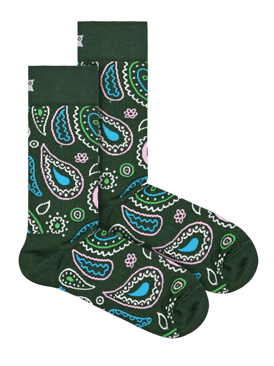 Crew-Socken mit flippigem Paisley-Muster