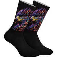 Crew-Socken mit lebhaftem Adler-Print