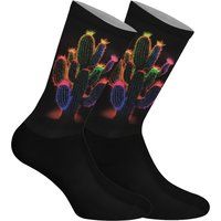 Crew-Socken mit leuchtendem Kaktus-Print