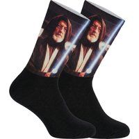 Crew-Socken mit Charakter-Porträt-Grafik