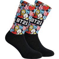 BT21 Charakter Print Crew-Socken
