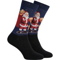 Crew-Socken mit Weihnachtsmann-Grafik