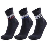 Gerippte Crew-Socken mit Logo