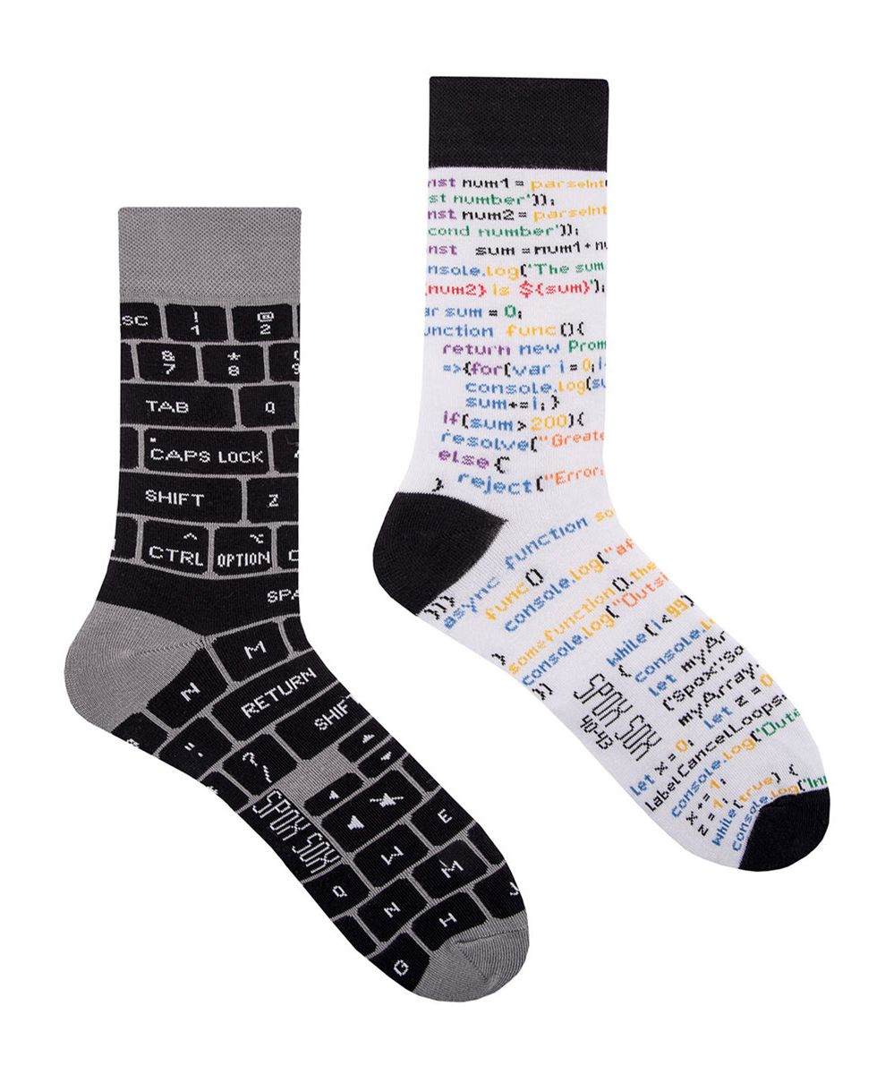 Ungleiche IT-Entwickler Crew-Socken