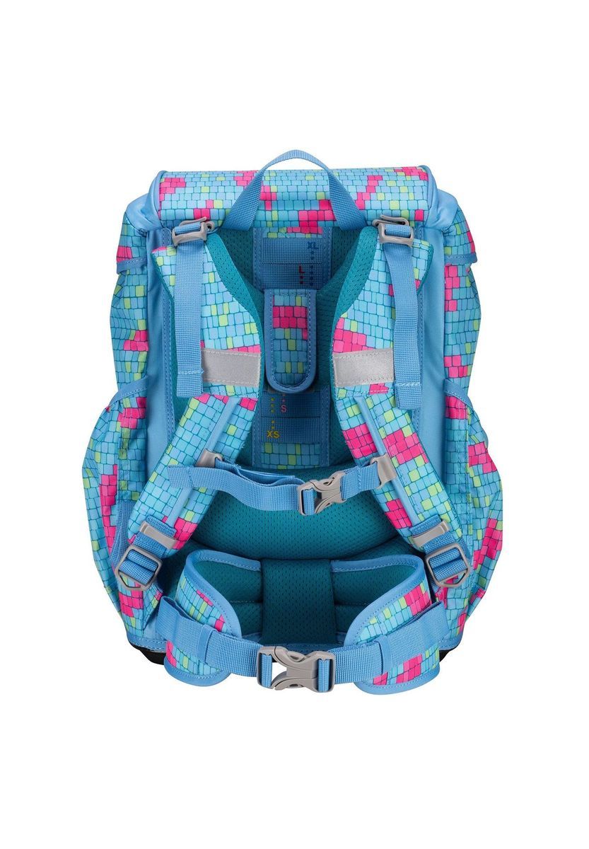 Kinder Schulranzen Set blaues Muster