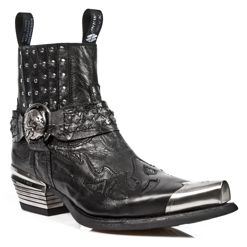 Besetzte Gothic Western Stiefeletten