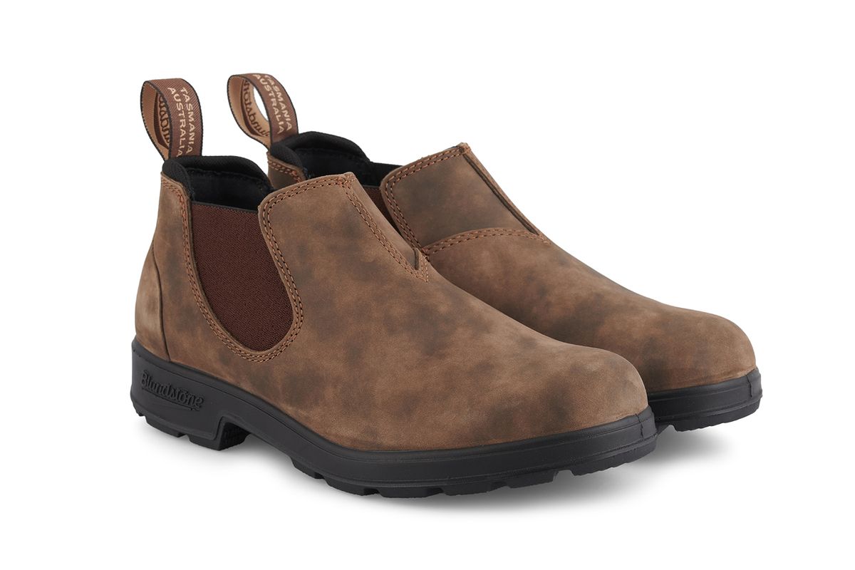 Flache Leder-Chelsea-Boots