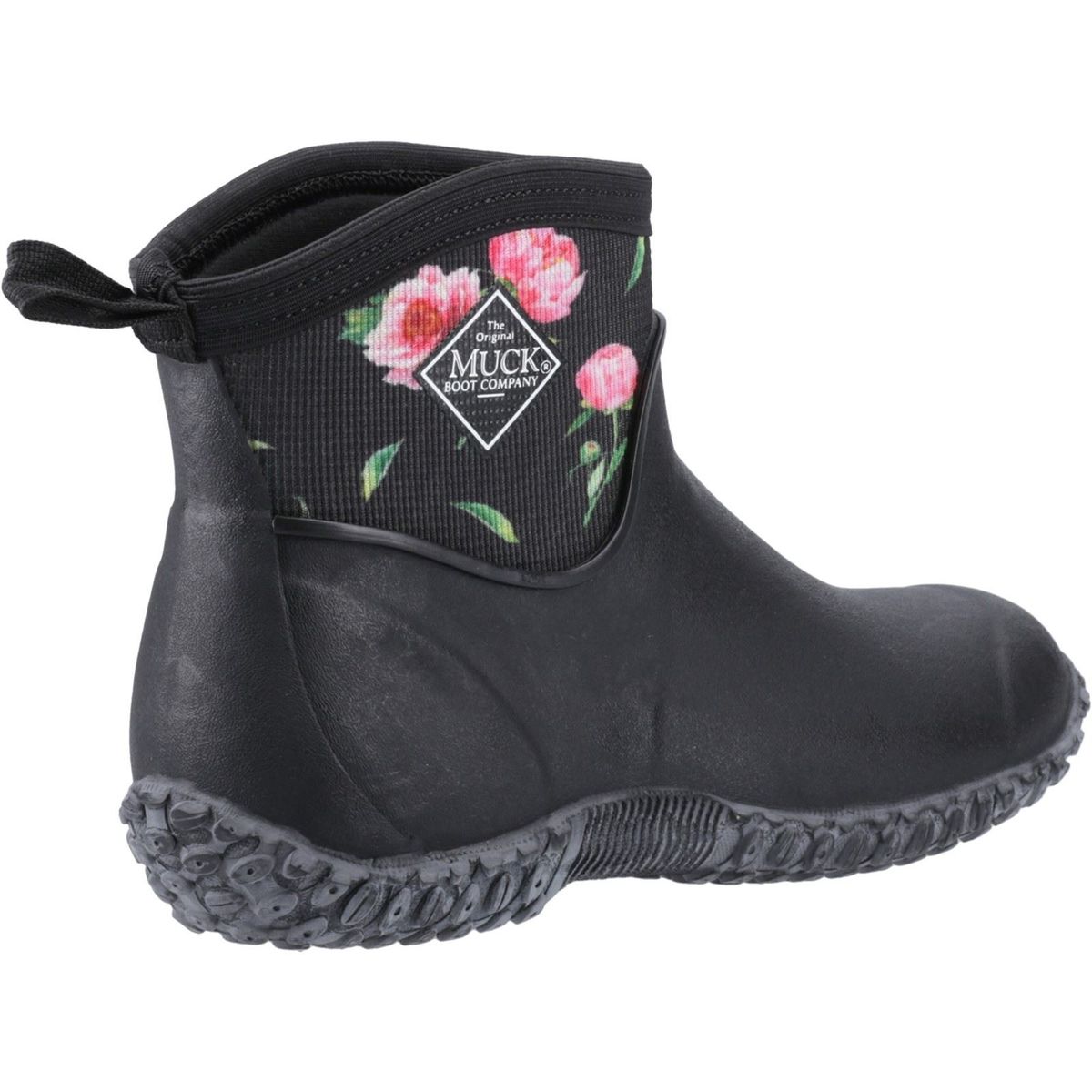 Knöchelhohe Gummistiefel mit Blumenmuster