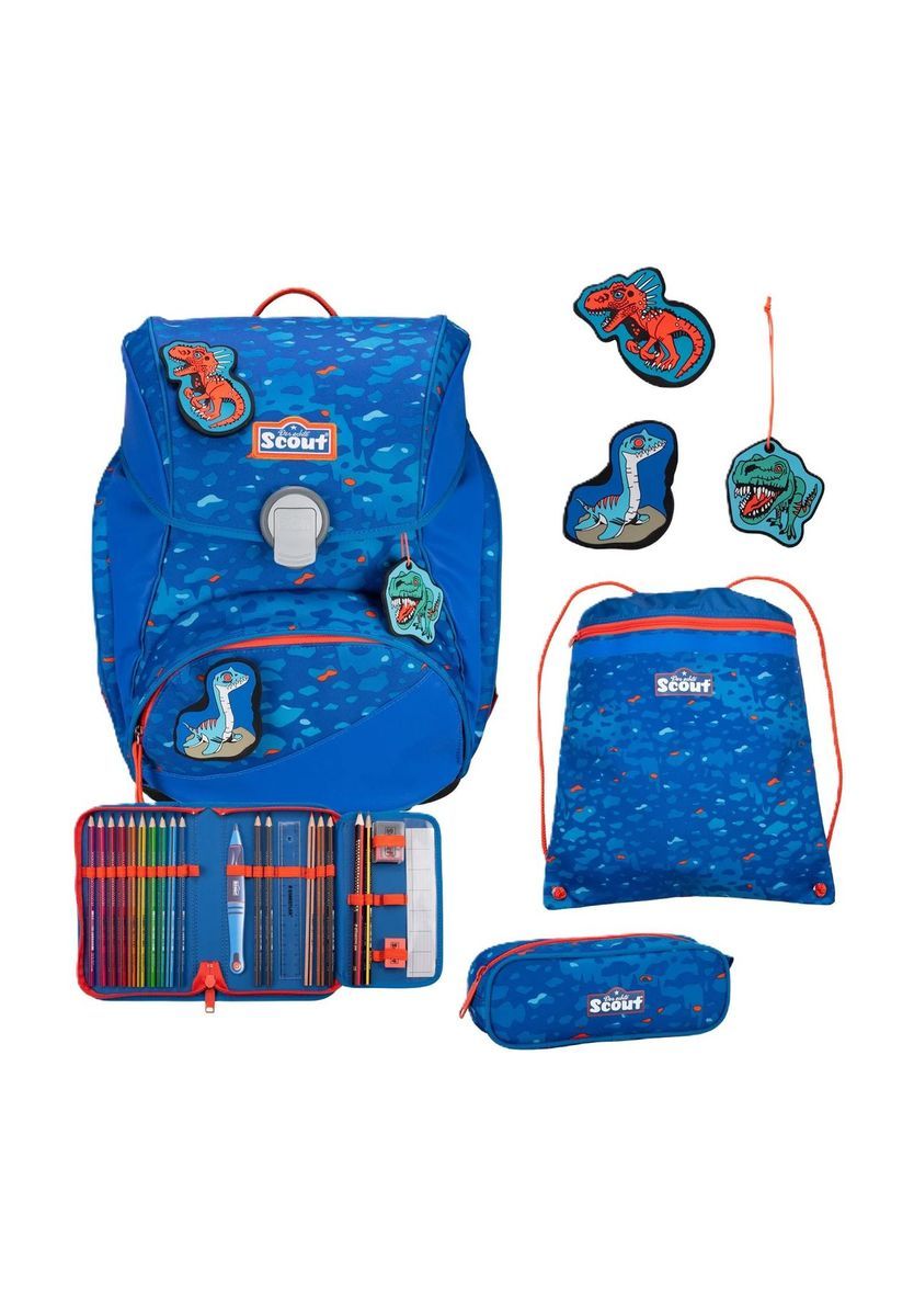 Schulranzen-Set mit Dinosaurier-Tarnmuster