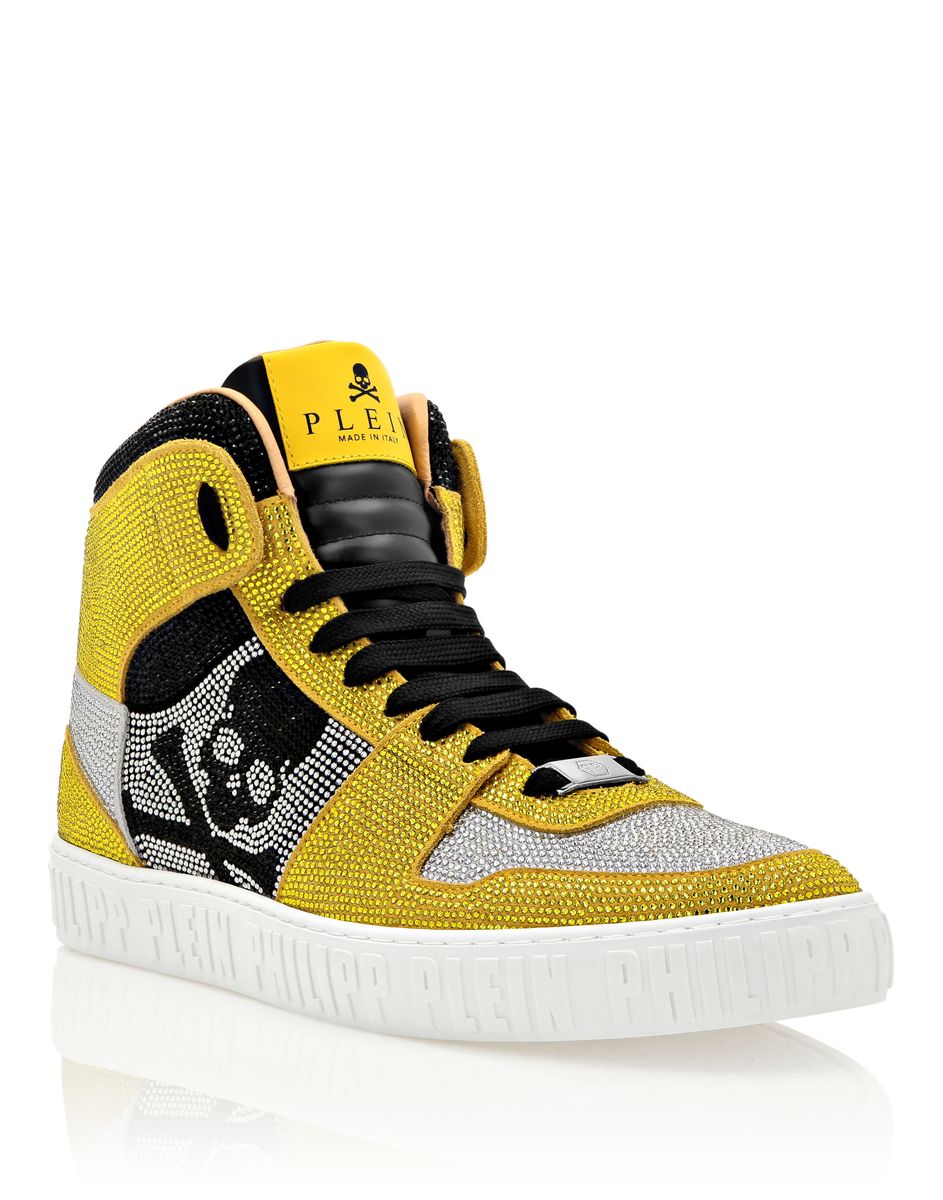 Notorious High-Top-Sneaker mit Kristallbesatz
