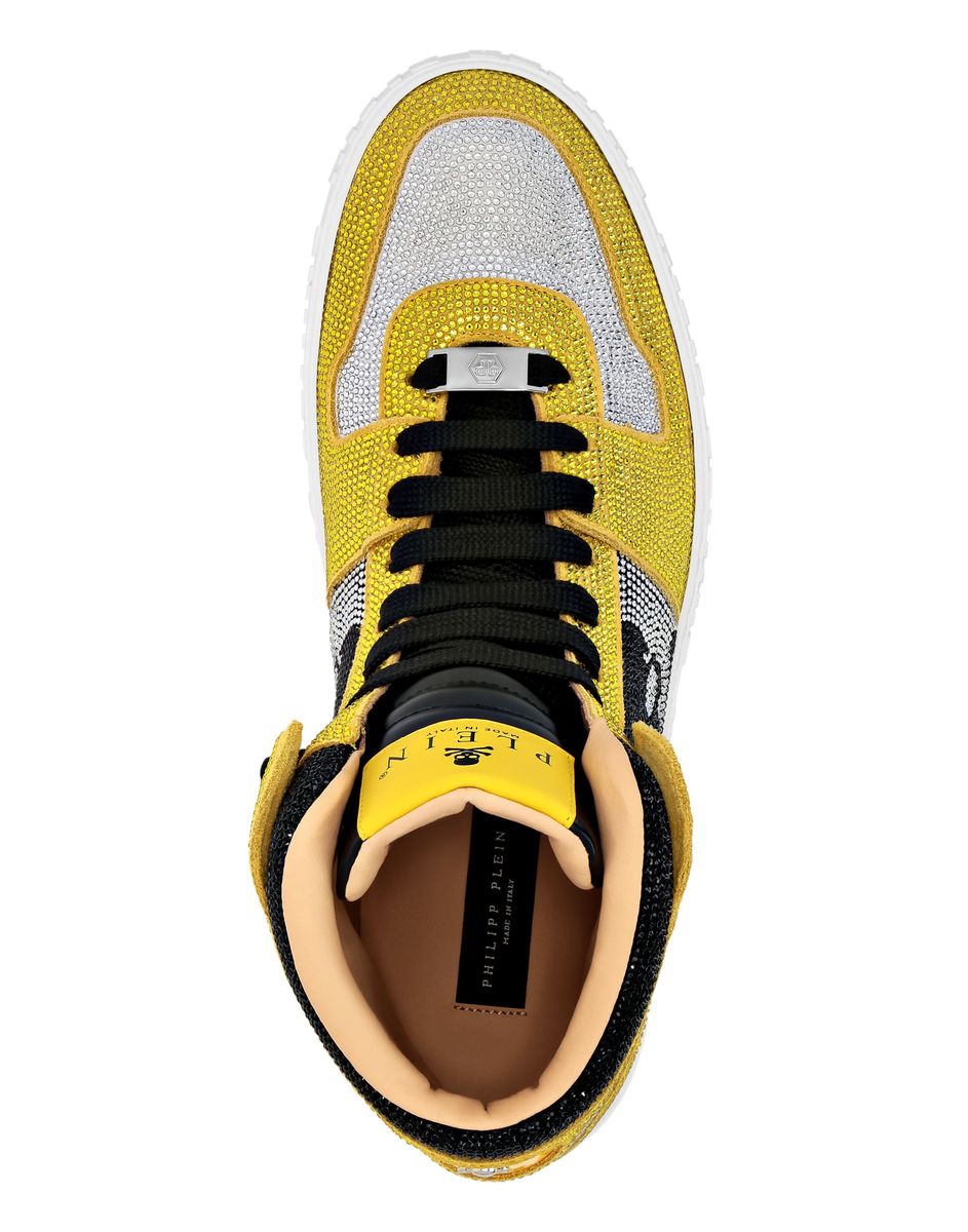 Notorious High-Top-Sneaker mit Kristallbesatz