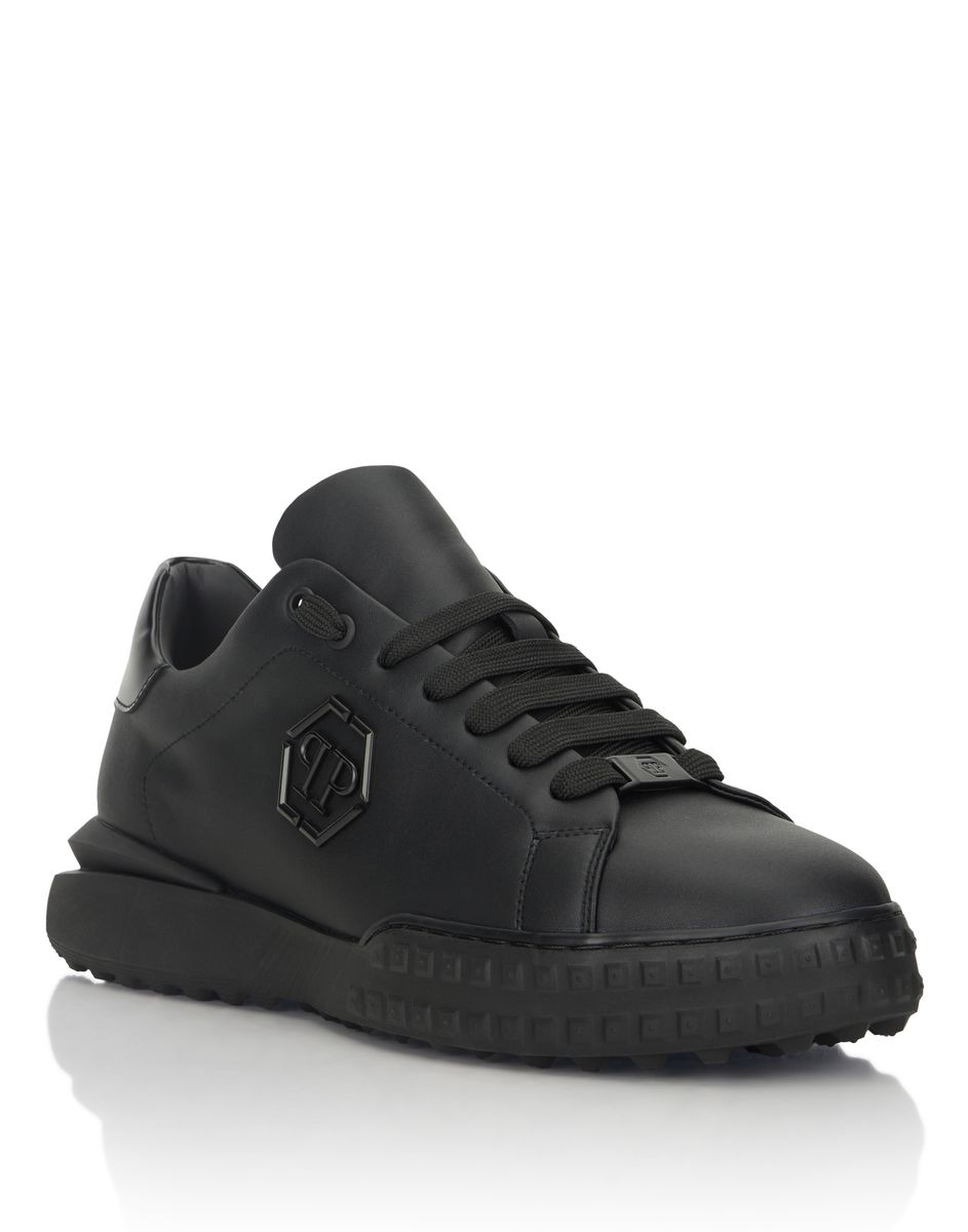 Leder Low-Top Hexagon Sneaker