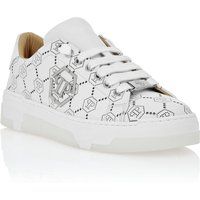 Perforierte Monogramm-Leder-Sneaker Low-Top