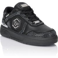 Kristallbesetzte Low-Top Sneaker