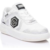 Low-Top Sneaker mit Strasssteinen