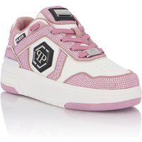 Glamouröse Low-Top-Sneaker mit Strass
