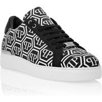 Nappaleder-Sneaker mit großem Monogramm