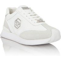 Leder-Runner mit Hexagon-Patch