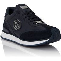 Leder-Runner mit Hexagon-Patch