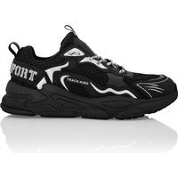 Klobige Mesh- und Kunstleder-Sneaker