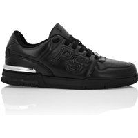 Sneakers aus Kunstleder mit Logo-Prägung