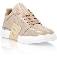 Hexagon Lo-Top-Sneaker mit Krokoprint