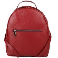 Strukturierter Lederrucksack in Kuppelform