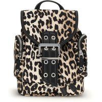 Nano-Rucksack mit Leopardenmuster und Schnalle