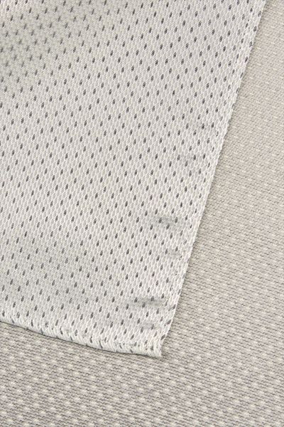 Herren Einstecktuch Ecru/Hellgrau gemustert Viskosemischung Accessoire