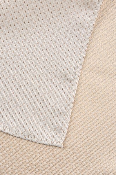 Gemustertes Einstecktuch in Ecru Beige Viskosemischung