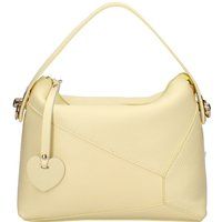 Geometrisch Gesteppte Leder-Henkeltasche