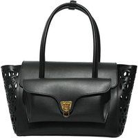 Henkeltasche mit Lochmuster-Detail
