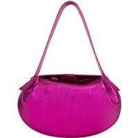 Metallische halbrunde Schultertasche
