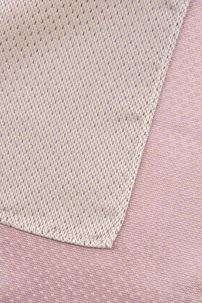Einstecktuch in Ecru/Rosé gemustert Viskose Mix Elegantes Accessoire Unisex