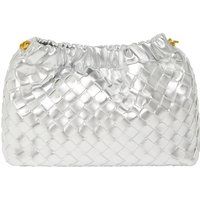Gewebte Metallic-Beuteltasche