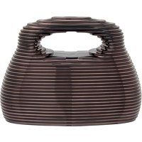 Skulpturale gerippte Handtasche