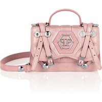 Handtasche mit Hexagon-Logo und Riemendetails