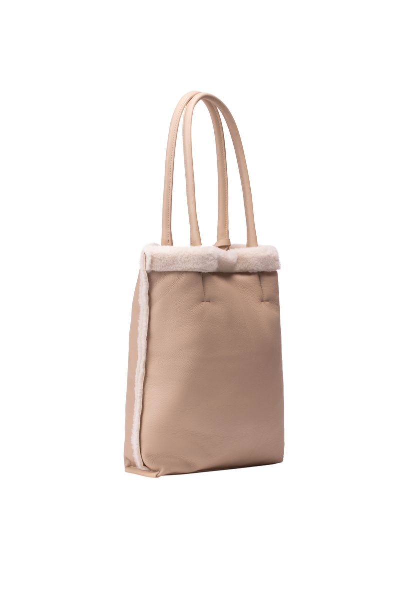 Shopper mit Kunstfell-Besatz
