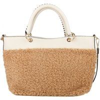 Leder-Tragetasche mit Teddy-Einsatz