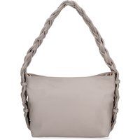 Leder-Schultertasche mit geflochtenem Riemen