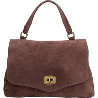 Wildleder-Satteltasche mit Nietenbesatz