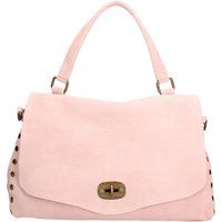 Elegante Wildleder-Handtasche mit Klappe