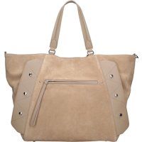 Wildleder-Shopper mit geometrischen Akzenten