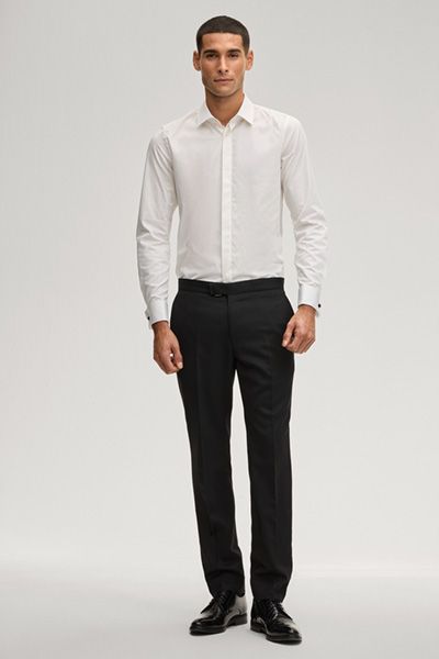 Elegantes Off-White Abendhemd