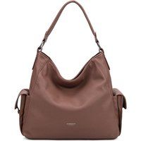 Lässige Schultertasche in Kieseloptik