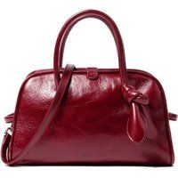 Kleine Bowling-Tasche mit Vintage-Finish