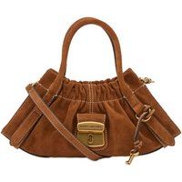 Christina Handtasche aus gerafftem Wildleder